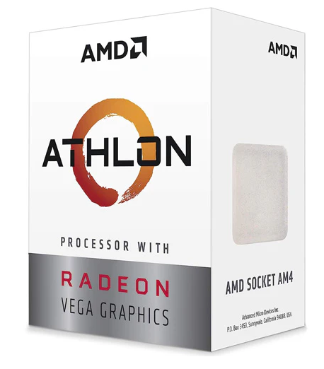 AMD ATHLON 3000G | 2 Cores | 4 Threads | 3.5 GHz | AM4 | Radeon Vega 3 Graphics | Desktop Processor