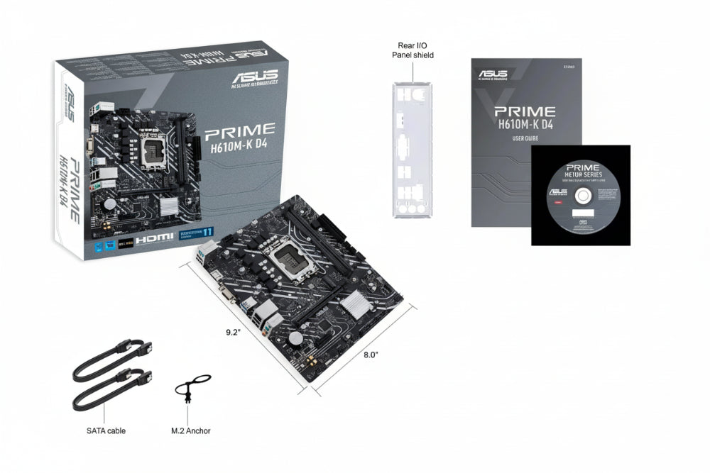 ASUS PRIME H610M-K D4 MOTHERBOARD