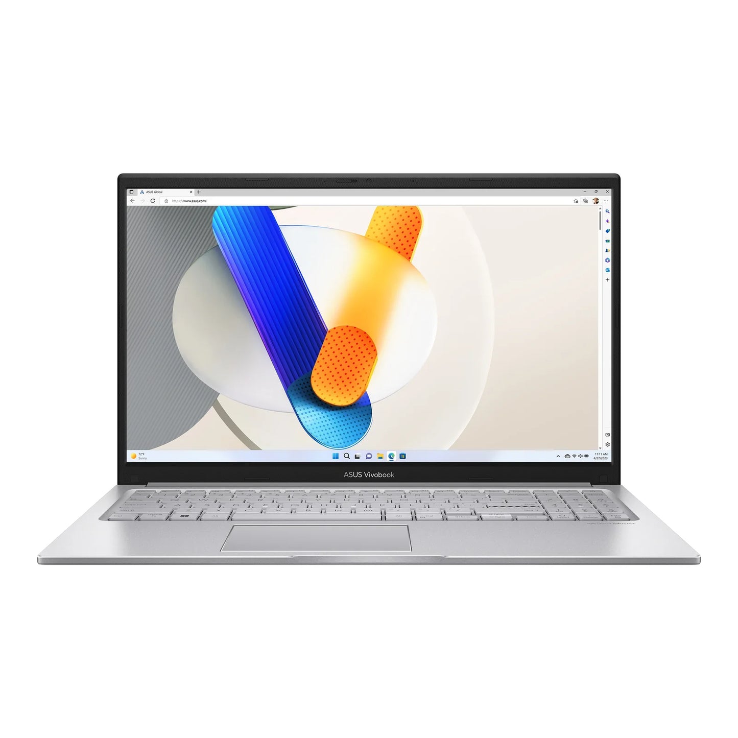 Asus Vivobook X1504VA-BQ3583WSM Laptop (Cool Silver) | 15.6" FHD (1920x1080) | Core 5-120U | 16GB RAM | 512GB SSD | Intel UHD Graphics | Win11 Home | MS Office Home 2021+MS 365 Basic+Asus AP4600 Backpack+Asus Marshmallow MD100 Bluetooth Mouse(Quiet Blue)