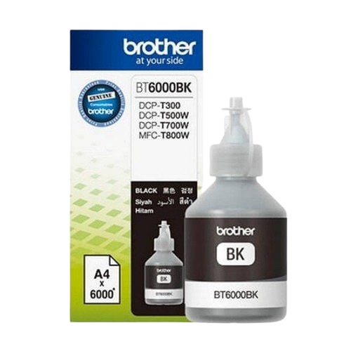 BROTHER BT6000BK BLACK INK BOTTLE