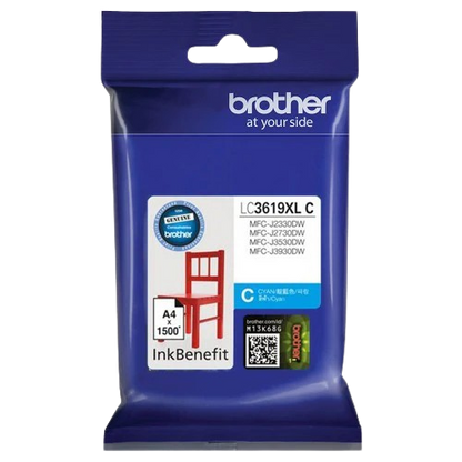 BROTHER LC3619C CYAN CARTRIDGE