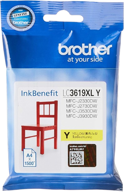 BROTHER LC3619Y YELLOW CARTRIDGE