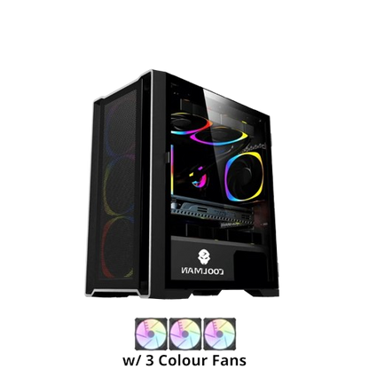 COOLMAN RUBY CASE w/ 3PCS BLACK