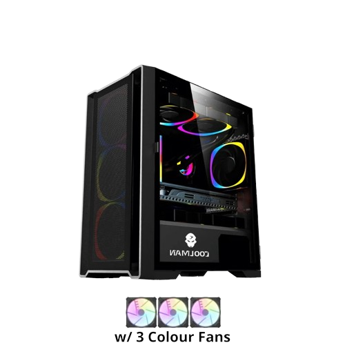 COOLMAN RUBY CASE w/ 3PCS BLACK