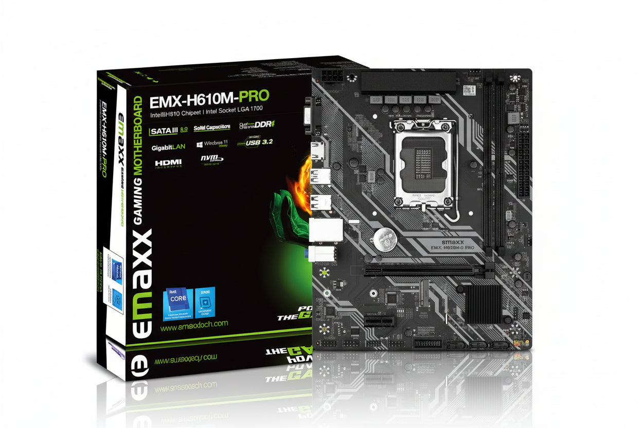 EMAXX EMX-H610M-PRO MATX MOTHERBOARD