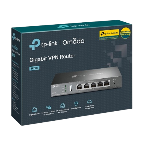 TP LINK ER605 SAFESTREAM GIGABIT MULTI WAN VPN ROUTER