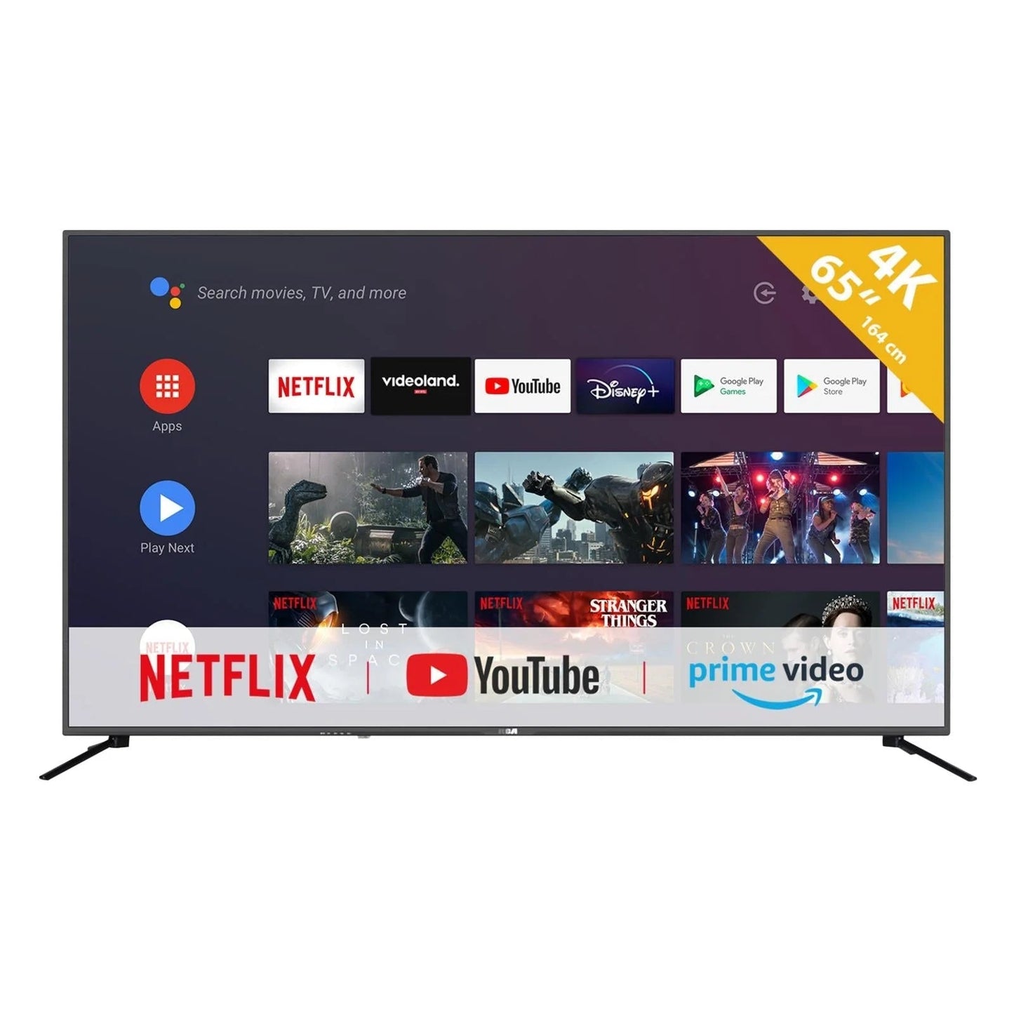 HKC H800-S65KG1 65" Google Android Smart TV HD 4K UHD