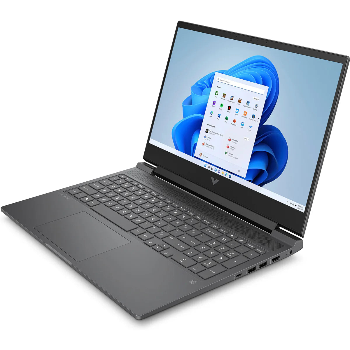 HP VICTUS 16-S0021AX Clampshell | Ryzen 5-7640HS | 16GB DDR5 2DM 5600 | 512GB PCIe Gen4 Value | RTX 4050 6GB VRAM | 16.1 FHD Antiglare IPS 250 nits 144Hz Narrow Border flat | W11 Home | MicaSilver | MS Office H&S