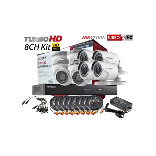 Hikvision 8 Channel 2 Megapixel 1080p Turbo CCTV Kit