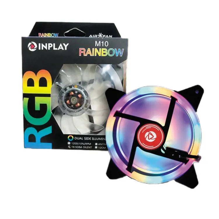 INPLAY M10 RAINBOW RGB FAN | 4 PIN SATA POWER