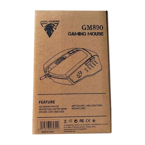 JEDEL GM890 RGB 3200DPI OPTICAL GAMING MOUSE