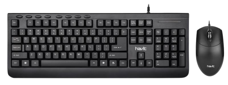 GAMENOTE HAVIT KB540CM WIRED KEYBOARD AND MSE ULTRA SLIM