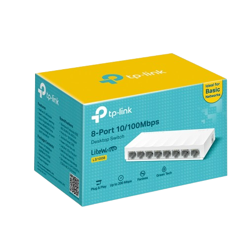 TP LINK 8 PORT LS1008 SWITCH HUB LITEWAVE