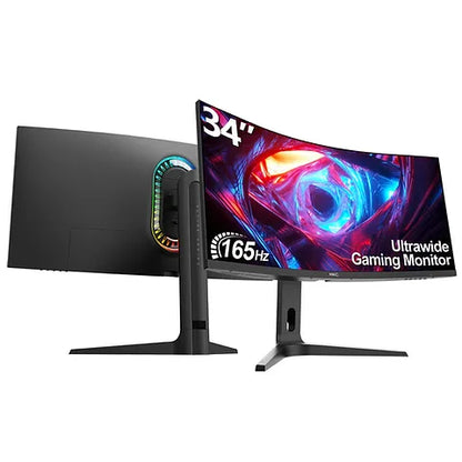 HKC MG34H2U-B ULTRA WIDE CURVED MONITOR 2K WQHD 165HZ | BLACK