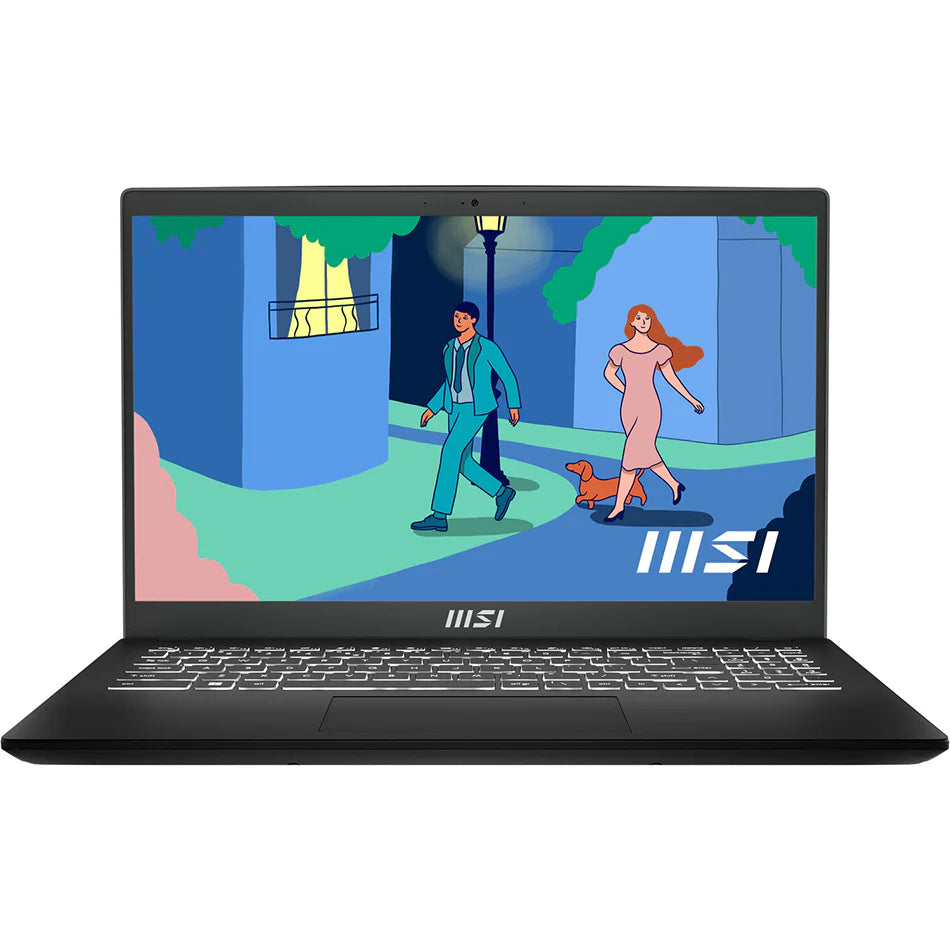 MSI Modern 15 B7M-430PH Laptop (Classic Black) | 15.6" FHD (1920x1080) IPS | Ryzen 5-7430U | 16GB RAM | 512GB SSD | AMD Radeon Graphics | Windows 11 Home | MSI Sleeve Bag GP