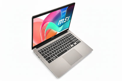 MSI Modern 15 F13MG-425PH Laptop (Platinum Gray) | 15.6" FHD (1920x1080) IPS | i5-1334U | 16GB RAM | 512GB SSD | Intel Iris Xe Graphics | Windows 11 Home | MS Office Home & Student 2021 + MSI Sleeve Bag GP
