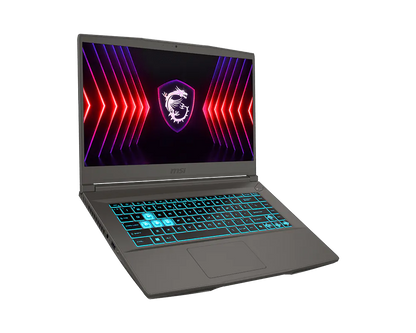 MSI THIN 15 B13UCX-2232PH GAMING LAPTOP | 15.6″ FULL HD 144HZ IPS DISPLAY | INTEL CORE i7-13620H (10-CORES 16-THREADS) | 16GB DDR4 3200MHZ | 512GB M.2 PCIE SSD | NVIDIA RTX 2050 4G GDDR6 | W11 HOME