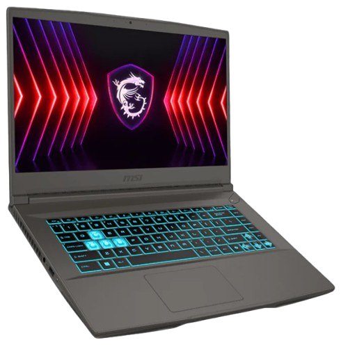 MSI THIN 15 B13UCX-2058PH Gaming laptop | 13th Gen Intel Core i5-13420H | 15.6" IPS FHD | 8GB RAM | 512GB NVMe SSD | RTX 2050 4GB GDDR6 | Win11 Home | Blue Backlit KB Silver