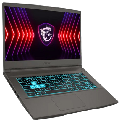 MSI THIN 15 B13UCX-2058PH Gaming laptop | 13th Gen Intel Core i5-13420H | 15.6" IPS FHD | 8GB RAM | 512GB NVMe SSD | RTX 2050 4GB GDDR6 | Win11 Home | Blue Backlit KB Silver