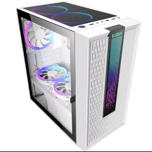 PC Cooler LM200 ATX GAMING CASE WHITE