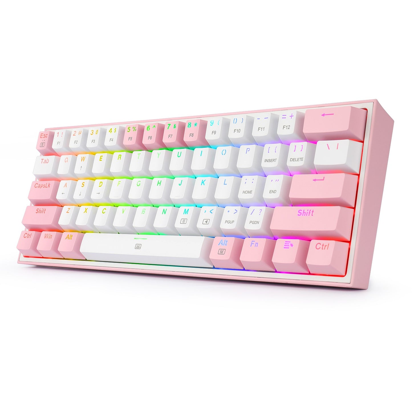 REDRAGON K617-RGB FIZZ WHITE/PINK