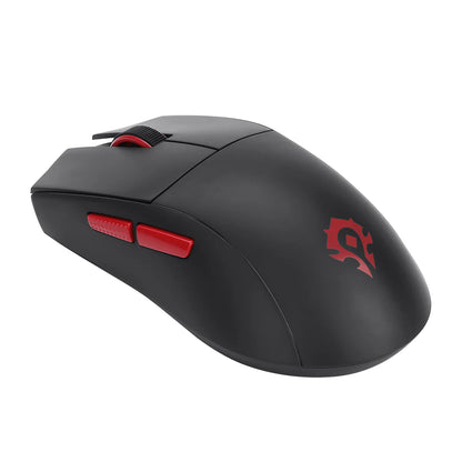 REDRAGON WORLD OF WARCRAFT YGK01 HORDE WIRED+2.4GHZ TRI-MODE ULTRA LIGHT-WEIGHT GAMING MOUSE RED