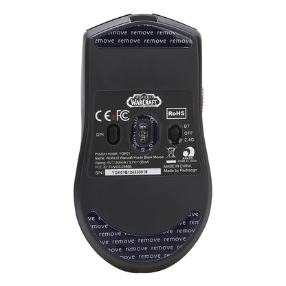 REDRAGON WORLD OF WARCRAFT YGK01 HORDE WIRED+2.4GHZ TRI-MODE ULTRA LIGHT-WEIGHT GAMING MOUSE RED