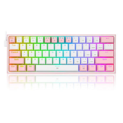 REDRAGON K617-RGB FIZZ WHITE/PINK
