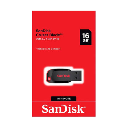 SANDISK 16GB 2.0 USB FLASH DRIVE