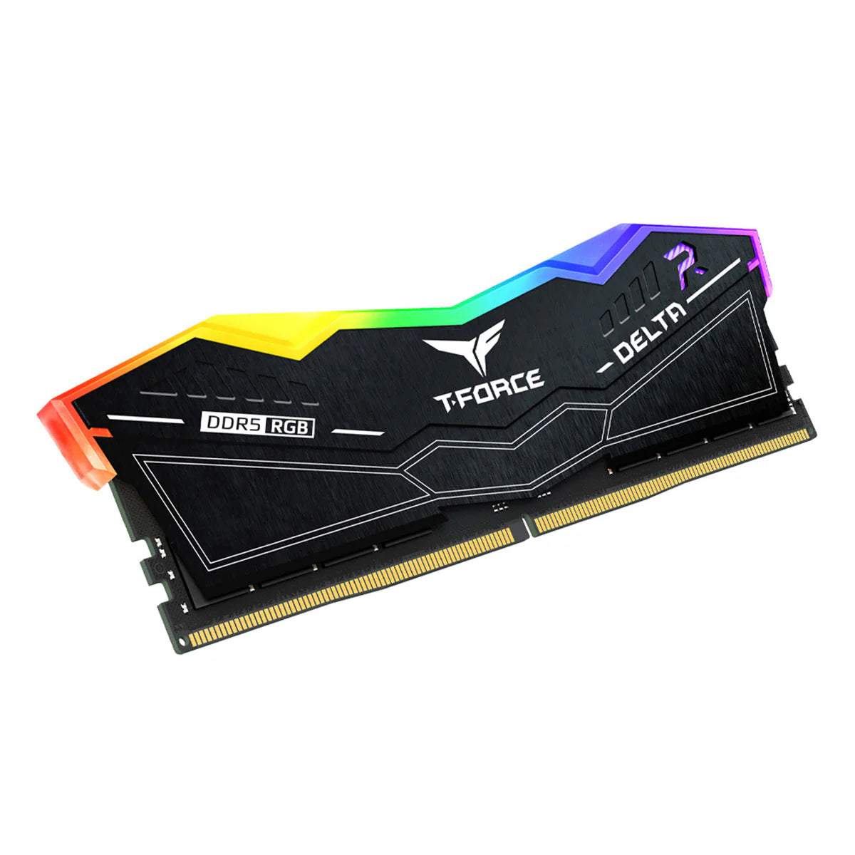 T-FORCE DELTA RGB 16GB 6000 DDR5 BLACK 1 x 16GB | FF4D516G6000HC38G01 | CL38-46-46-76 1.25V | INTEL XMP | AMD EXPO