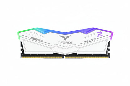 T-FORCE DELTA RGB 16GB 6000 DDR5 WHITE 1 x 16GB | FF4D516G6000HC38G01 | CL38-46-46-76 1.25V | INTEL XMP | AMD EXPO