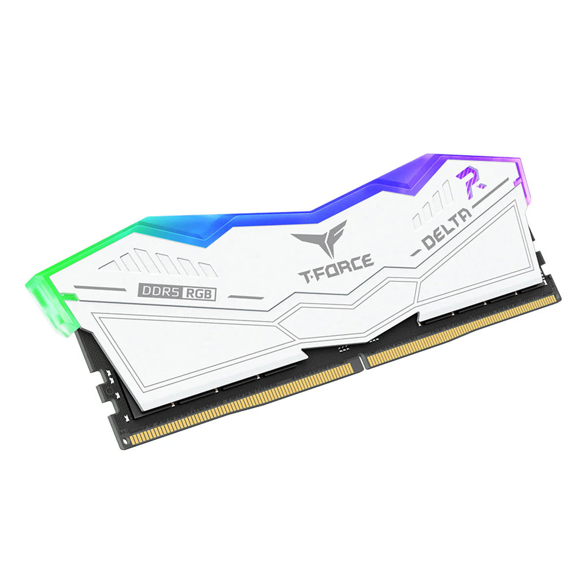 T-FORCE DELTA RGB 16GB 6000 DDR5 WHITE 1 x 16GB | FF4D516G6000HC38G01 | CL38-46-46-76 1.25V | INTEL XMP | AMD EXPO