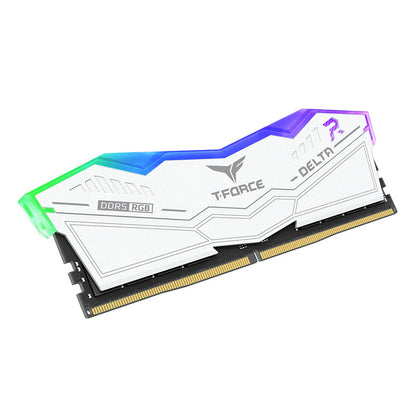T-FORCE DELTA RGB 16GB 6000 DDR5 WHITE 1 x 16GB | FF4D516G6000HC38G01 | CL38-46-46-76 1.25V | INTEL XMP | AMD EXPO