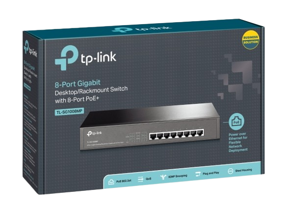 TP LINK TL-SG1008MP 8-PORT GIGABIT SWITCH 8-PORT POE