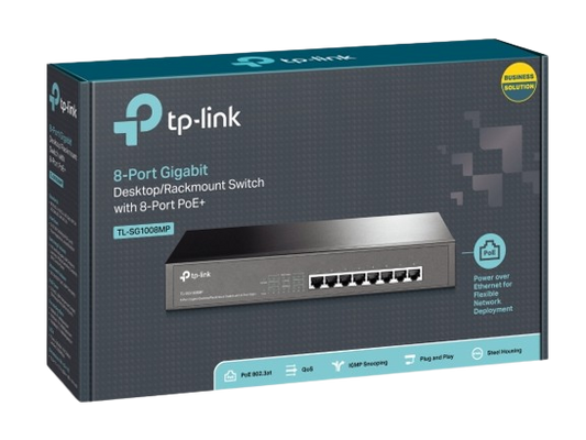 TP LINK TL-SG1008MP 8-PORT GIGABIT SWITCH 8-PORT POE