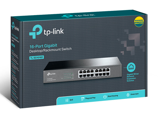 TP LINK 16 PORTS TL-SG1016D GIGABIT SWITCH