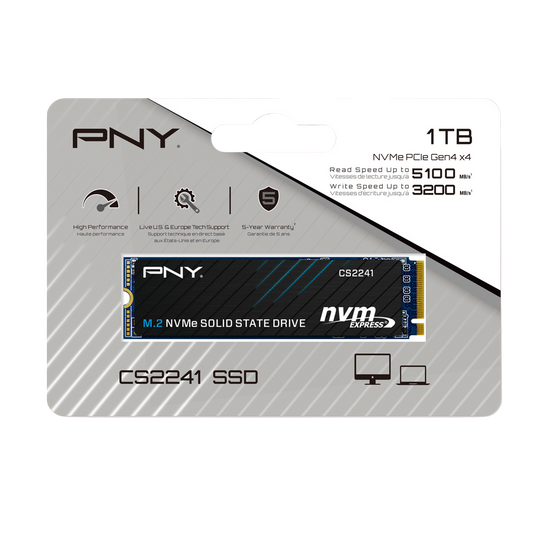 PNY NVME GEN4 CS2241 1TB PCIE 4X4