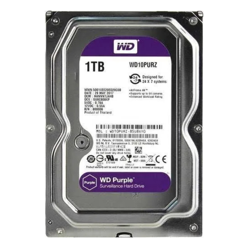 WD PURPLE1TB SATA SURVEILLANCE HDD