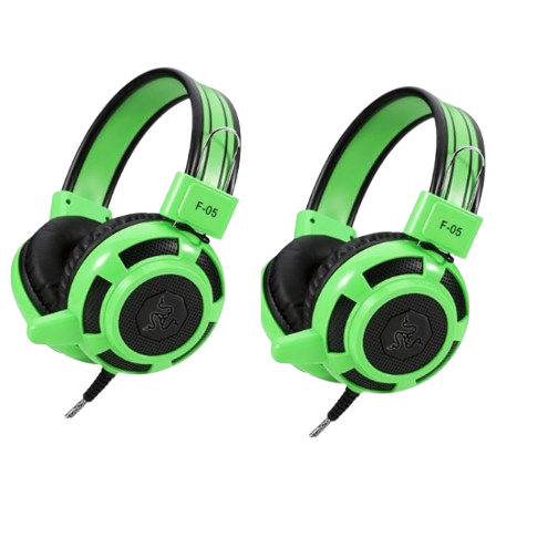 CVS F-05 GAMING HEADSET W/ MIC 3.5MM GREEN