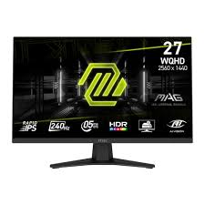 MSI MAG 274QF X24 27" WQHD (2560x1440) 240Hz 0.5ms GTG Rapid IPS Gaming Monitor with Tilt Adjustment (Black)