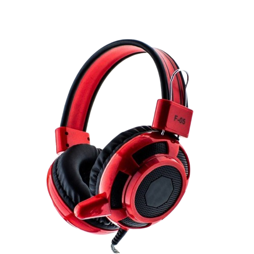 CVS F-05 GAMING HEADSET W/ MIC 3.5MM RED