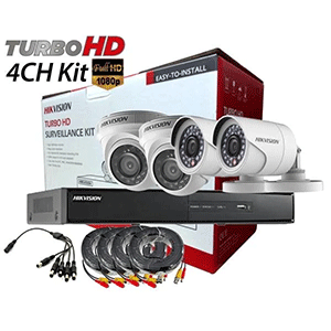 HIKVISION TVI-4CH2DB 2MP KIT 4CHANNEL