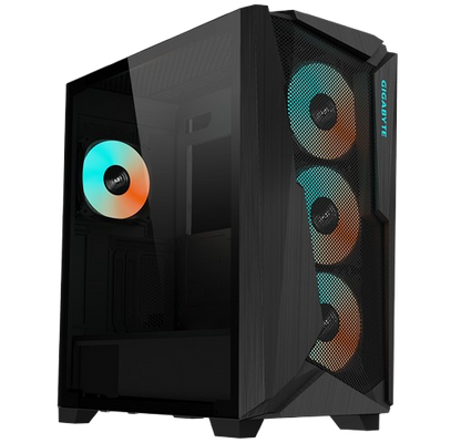 GIGABYTE C301G TEMPERED GLASS/RGB MID TOWER 4XARGB BLACK