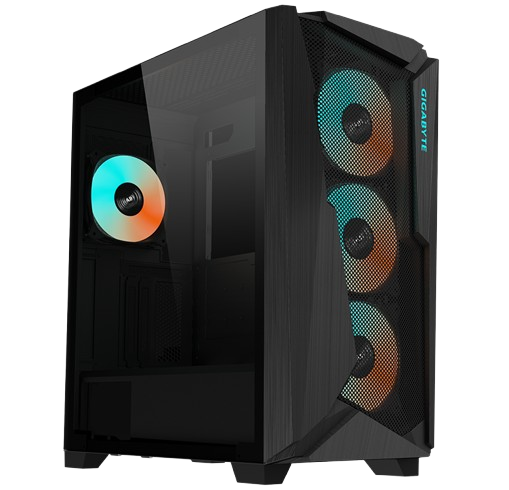 GIGABYTE C301G TEMPERED GLASS/RGB MID TOWER 4XARGB BLACK
