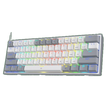REDRAGON K617 RGB FIZZ GRAY WHITE