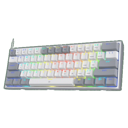 REDRAGON K617 RGB FIZZ GRAY WHITE
