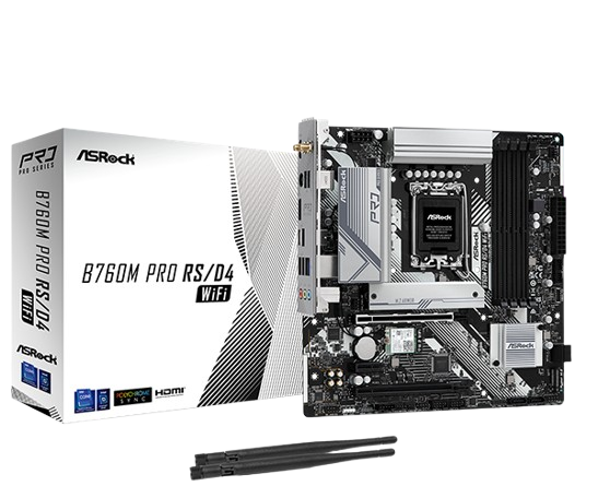 ASROCK B760M PRO RS/D4 GAMING MOTHERBOARD