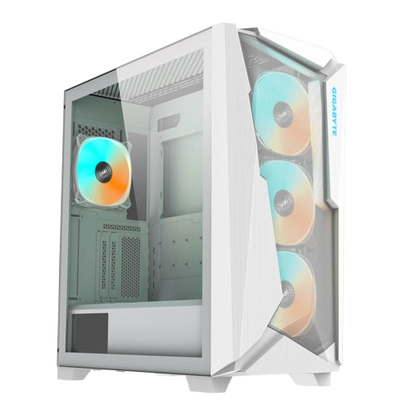 GIGABYTE C301G TEMPERED GLASS/RGB MID TOWER 4XARGB WHITE