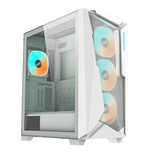 GIGABYTE C301G TEMPERED GLASS/RGB MID TOWER 4XARGB WHITE