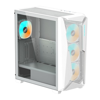 GIGABYTE C301G TEMPERED GLASS/RGB MID TOWER 4XARGB WHITE